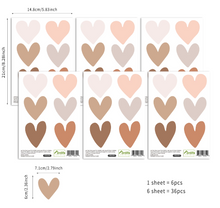 Load image into Gallery viewer, Boho Heart Wall Decals
