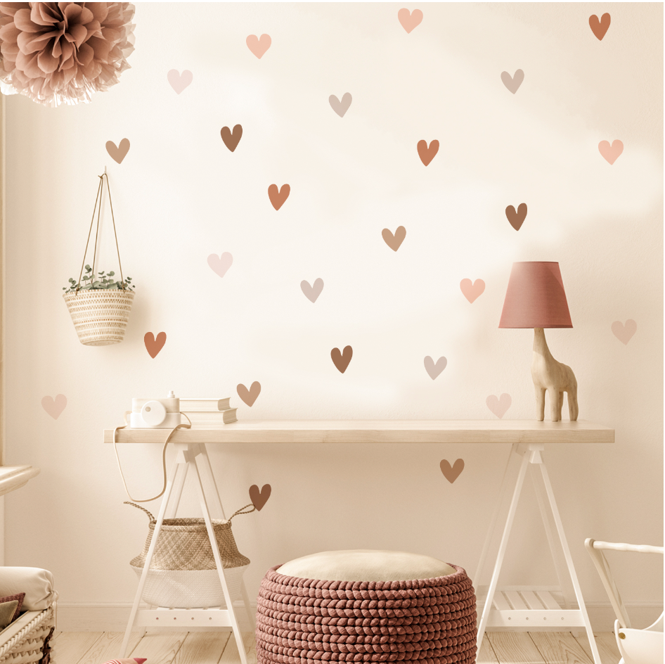 Boho Heart Wall Decals